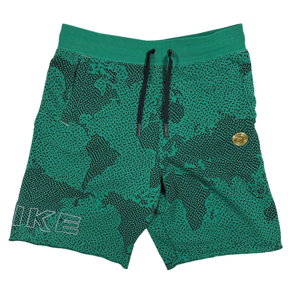 Nike Boys Sweat Shorts Medium Green Athletic Lounge Shorts Drawstring